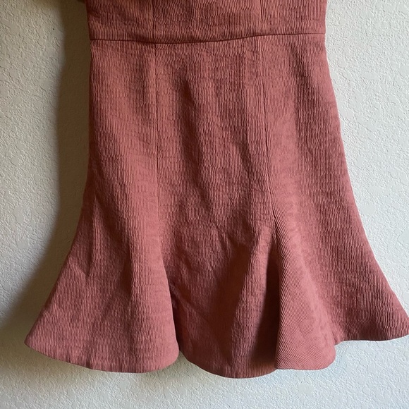 C/meo Collective Fluidity Fit & Flare Ribbed Strapless Pink Mini Dress Size XS - Picture 7 of 13